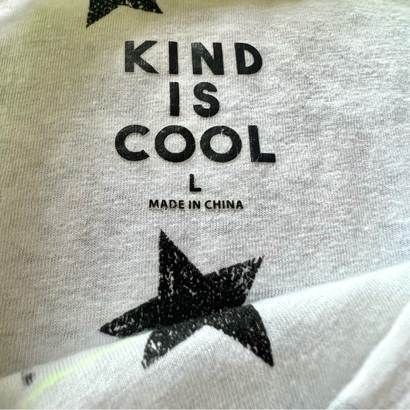 Kind Is Cool - Girls (L) FRIENDS FOREVER Crossword Puzzle Long Sleeve Top Shirt - Picture 5 of 5